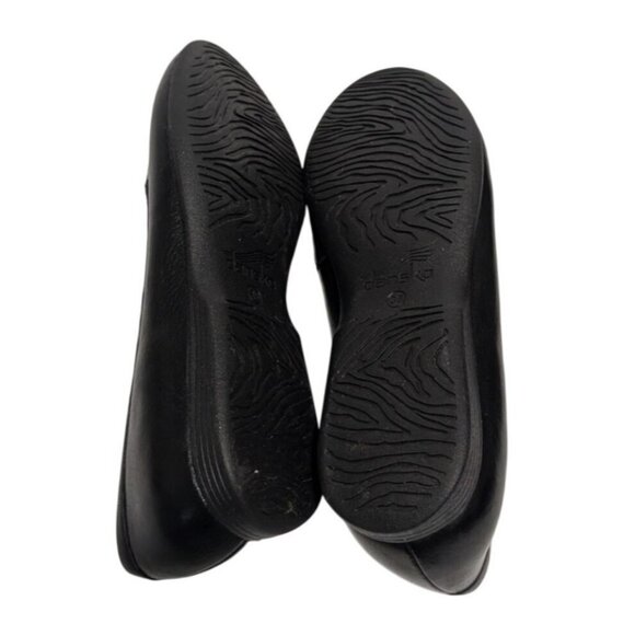 Dansko Womens Lorri Black Tumbled Leather Loafers 2043500200 Size 8